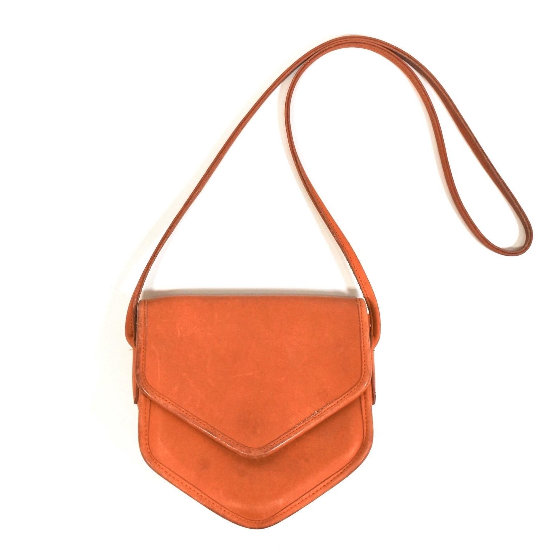 1980s COACH Leather shoulder bag MADE IN USA Natural