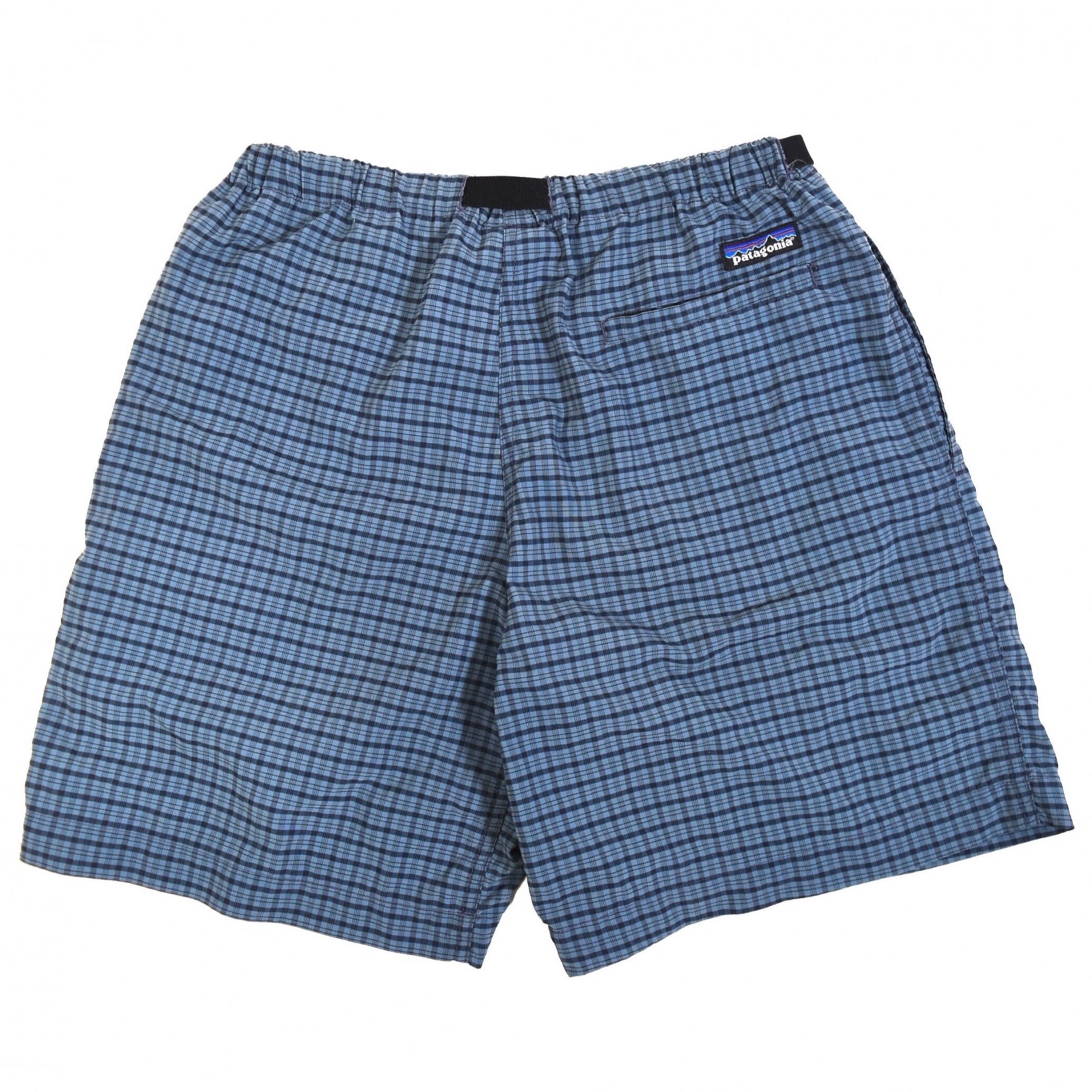 1990s PATAGONIA Techno GI shorts S Navy check