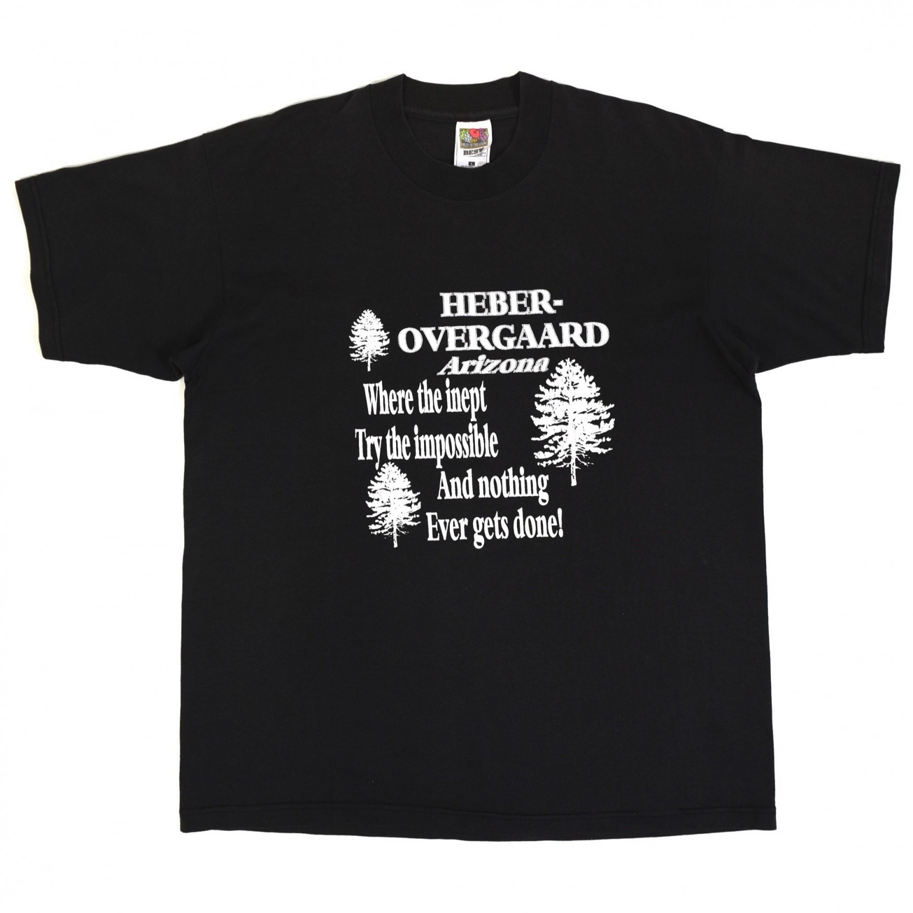 1990s HEBER-OVERGAARD Arizona Tee L Black