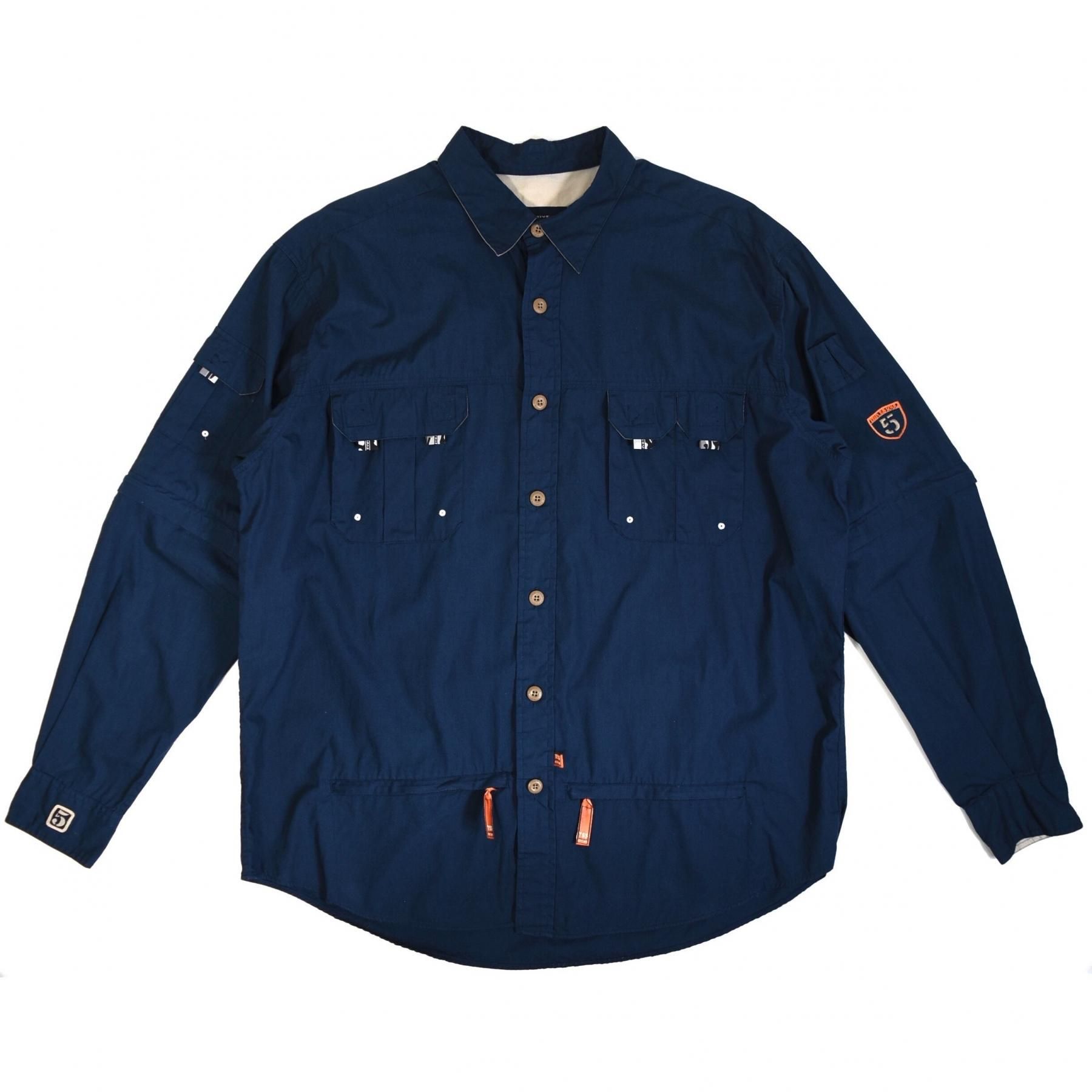 1990s TRIPLE FIVE SOUL NYC Work shirts L Navy