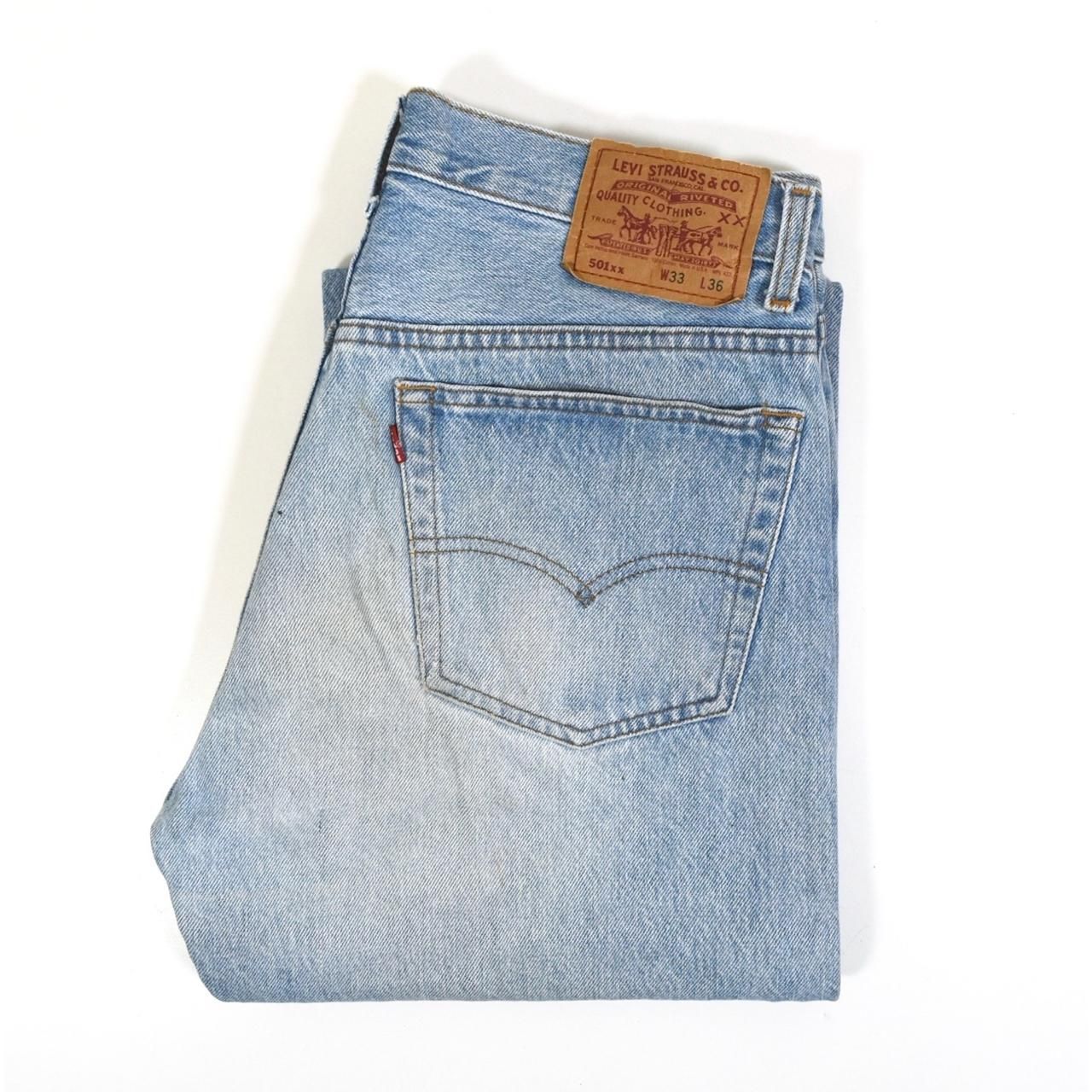 1991 LEVI'S 555 501xx W33 MADE IN USA Light indigo
