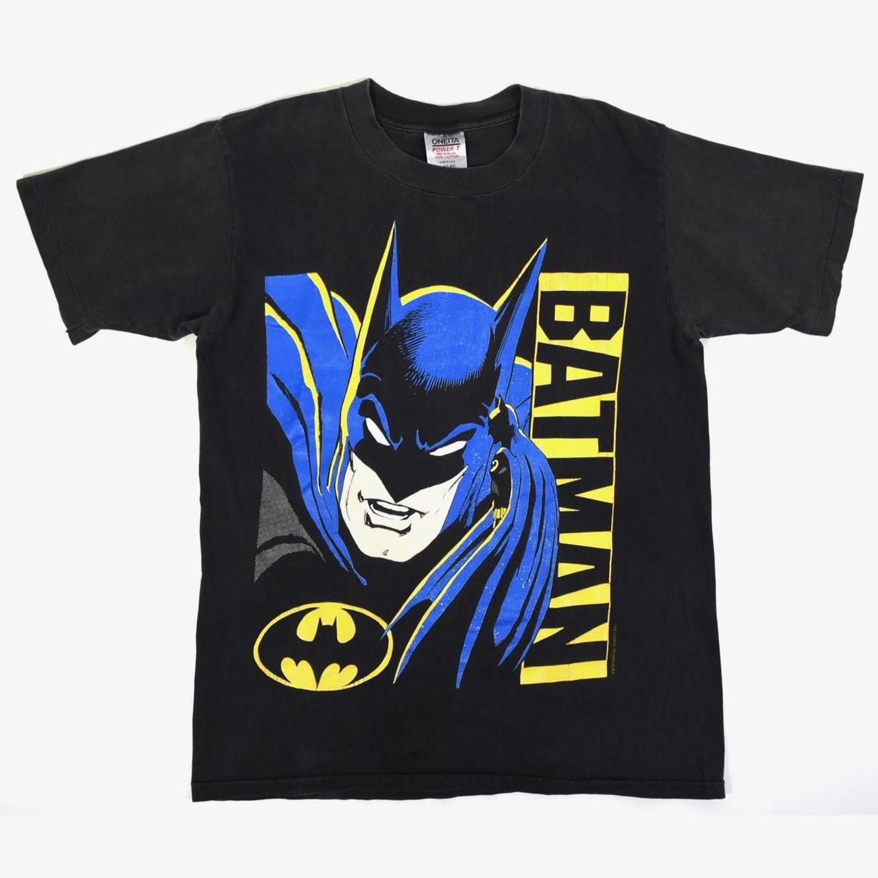 1988 BATMAN S/S Cotton Tee L MADE IN USA Black