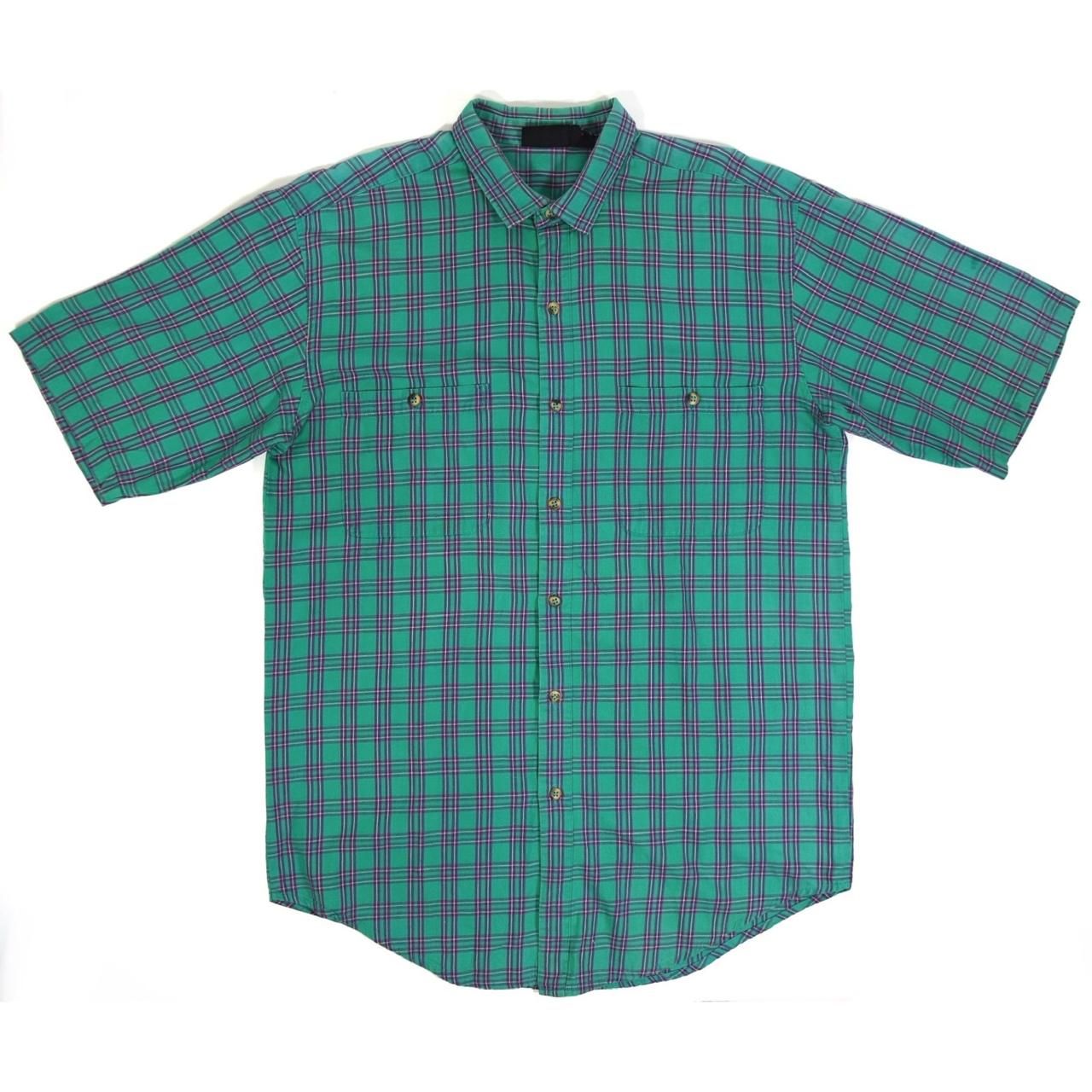1980-90s PATAGONIA S/S Cotton shirts L Green