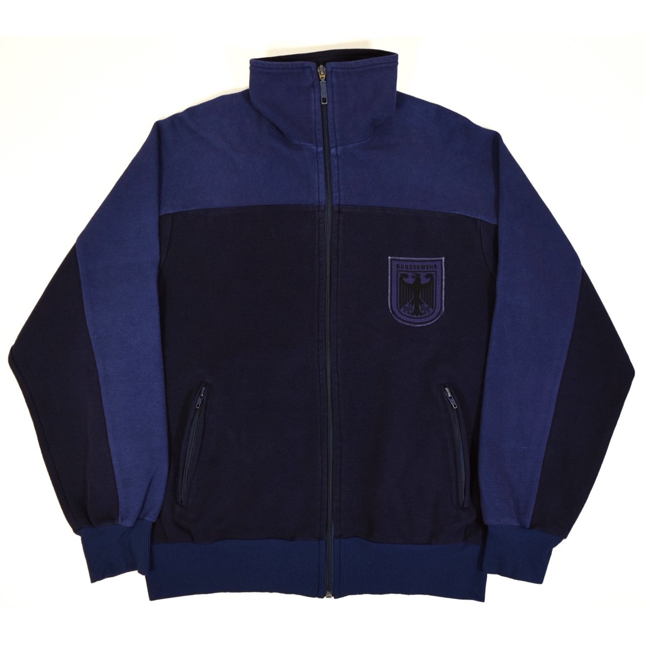 1980s German army Track jacket L Navy