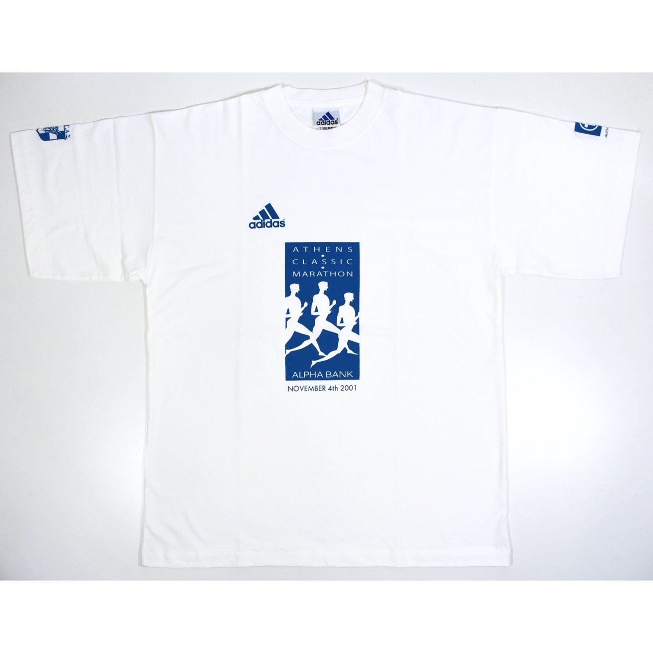 NOS 2001 ADIDAS ATHENS CLASSIC MARATHON S/S Tee XL MADE IN GREECE - MISSION  WEB STORE