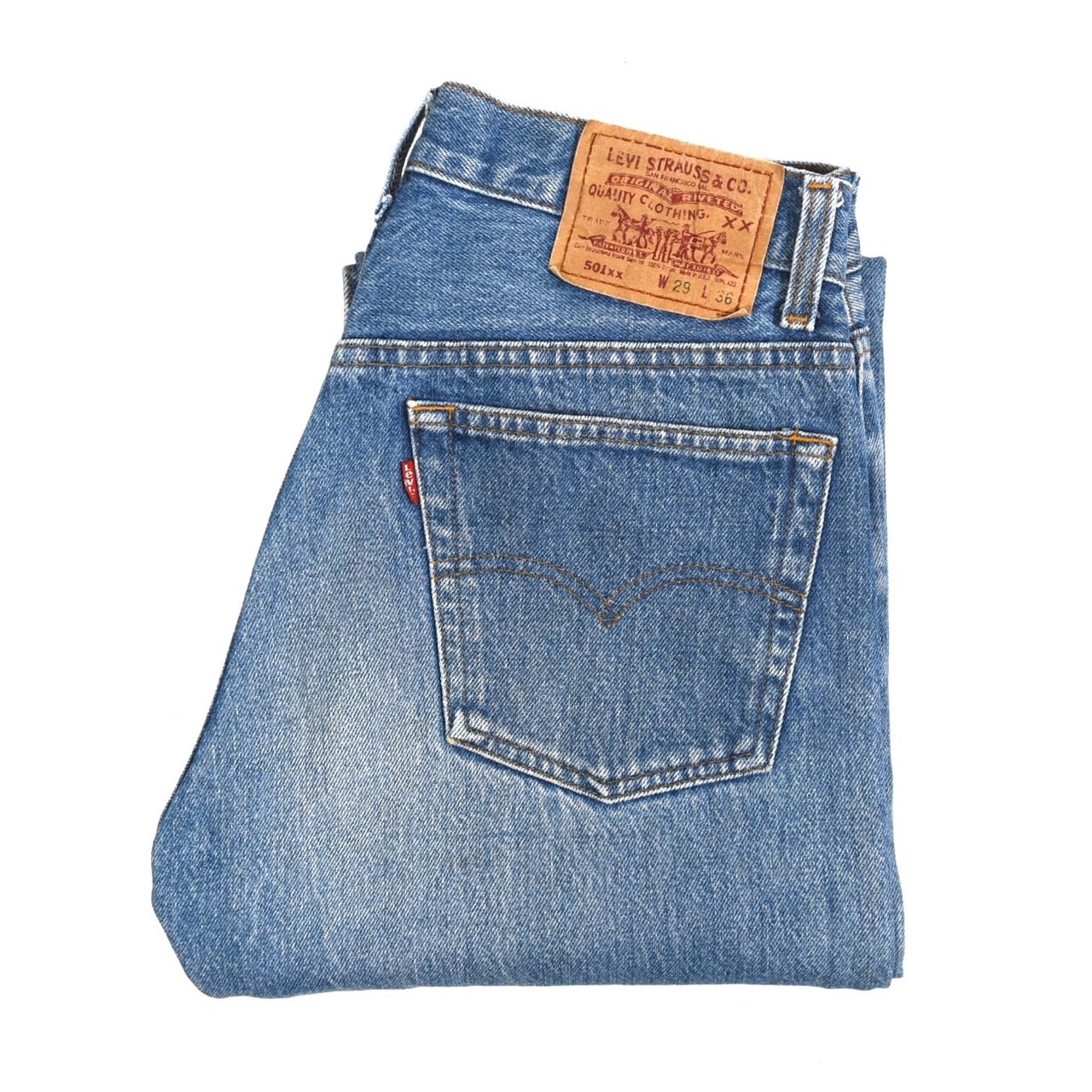 1991 LEVI'S 501xx Cut off W29 MADE IN USA Indigo