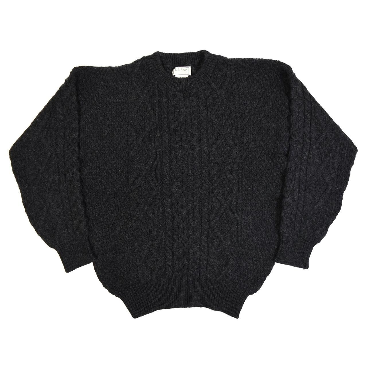 1990s L.L.Bean Knit sweater L MADE IN USA Black