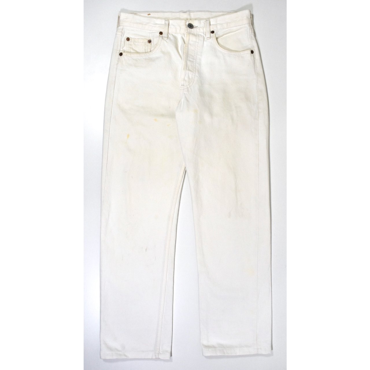 1994 EURO LEVI'S 501 W30 MADE IN FRANCE White