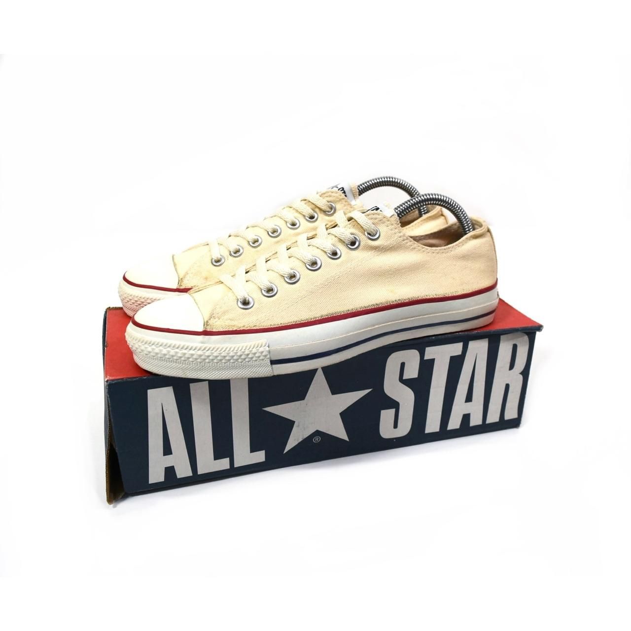 1990s CONVERSE All star Low US8.5(27cm) MADE IN USA Unbleached white