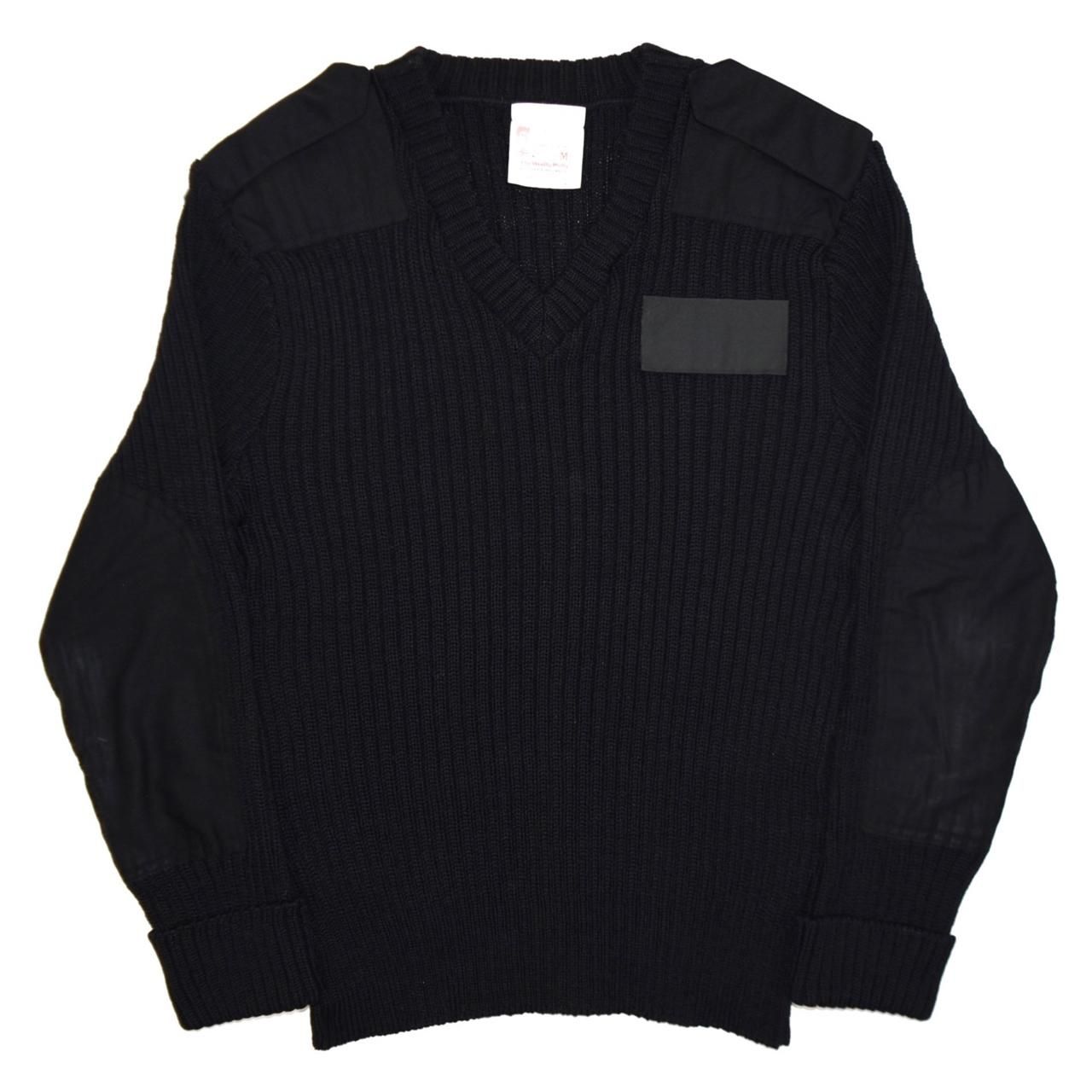 1990s British Army Knit sweater MEDIUM MADE IN ENGLAND Black