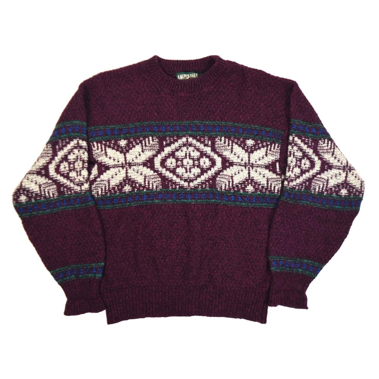 1980-90s AMERICAN EAGLE Knit sweater M MADE IN USA
