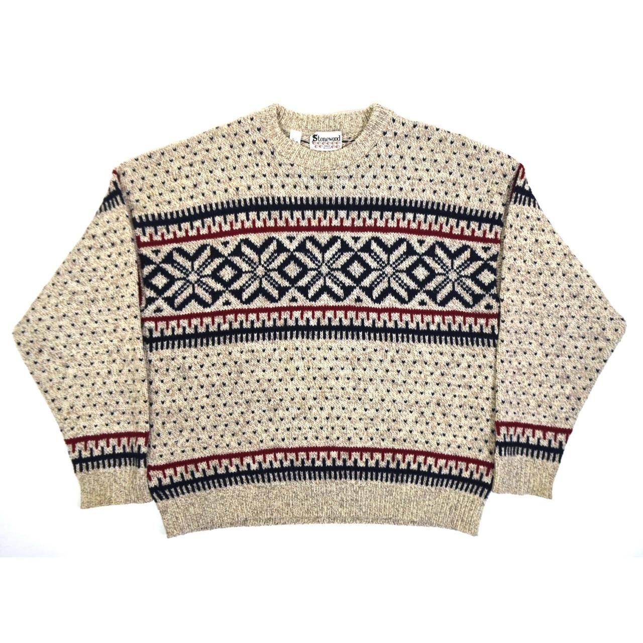 1980-90s STONEWOOD Knit sweater M MADE IN USA