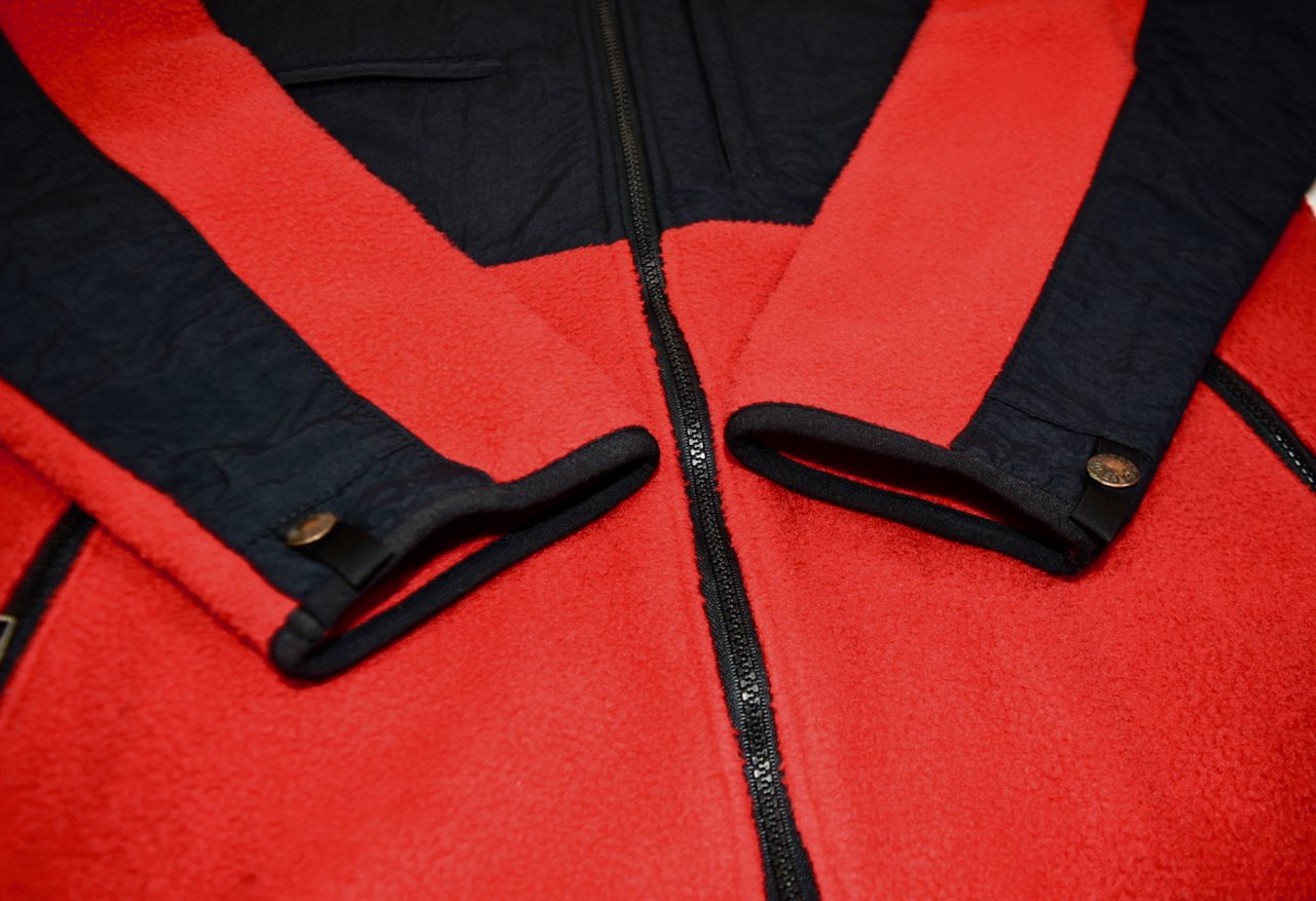 Early1990s THE NORTH FACE Denali jacket M MADE IN USA Black×Red - MISSION  WEB STORE