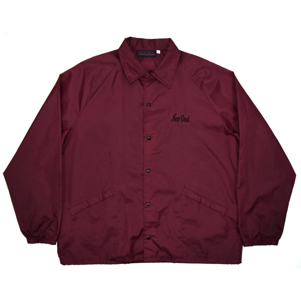 1990s NEW DEAL SKATEBOARDS King Louie Coach jacket XL Burgundy