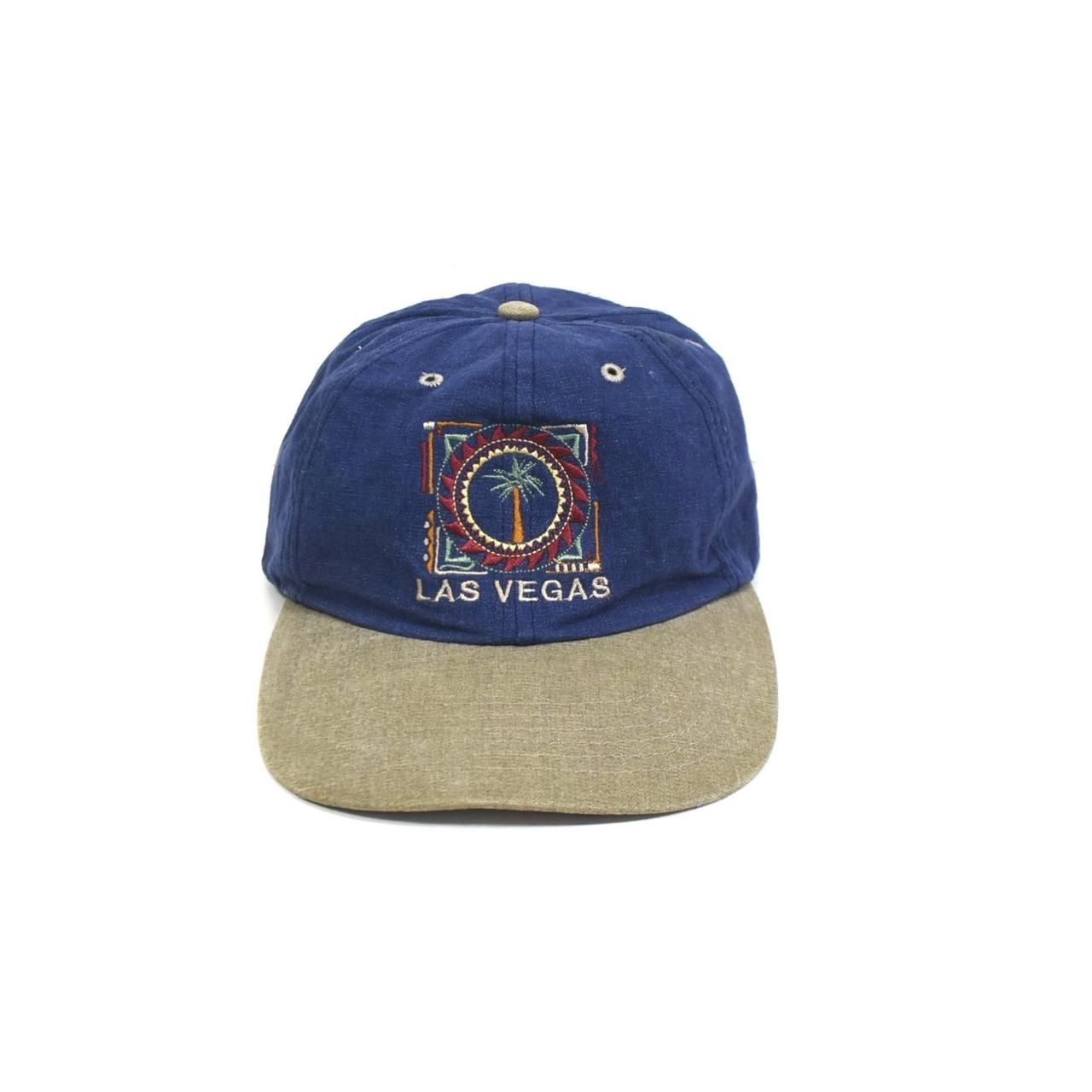 1990s SCI LAS VEGAS Cotton 6-Panel Cap NavyBeige