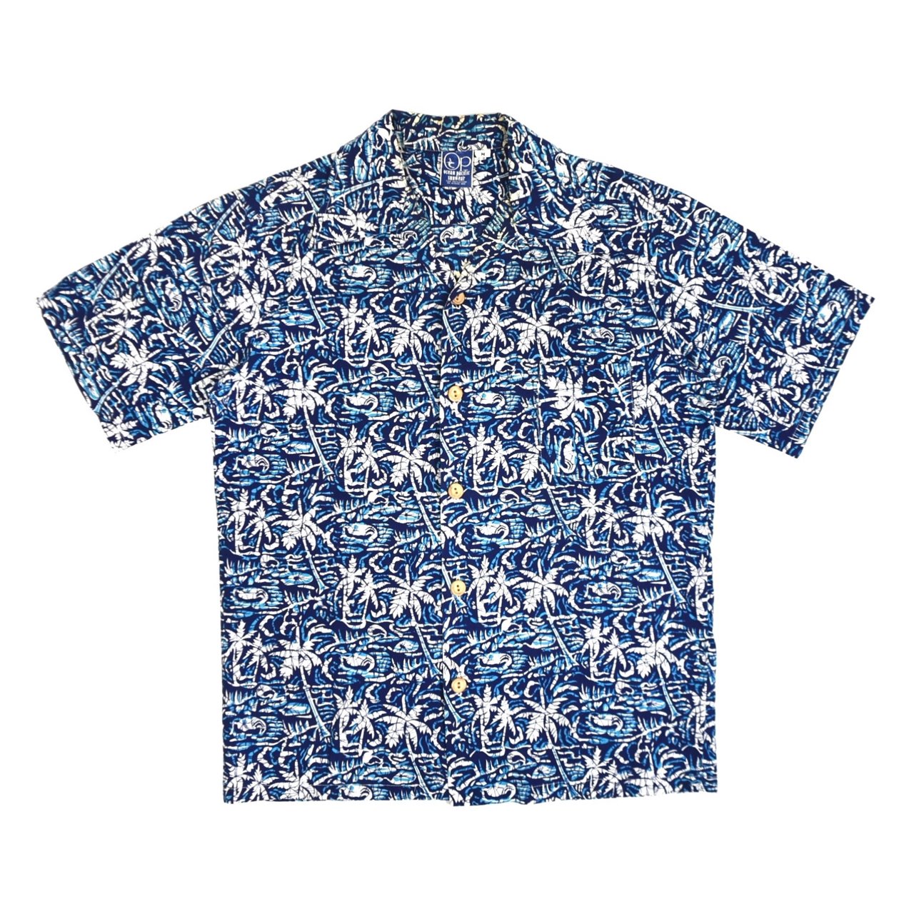 1970s OCEAN PACIFIC SUNWEAR Cotton Aloha shirts M 