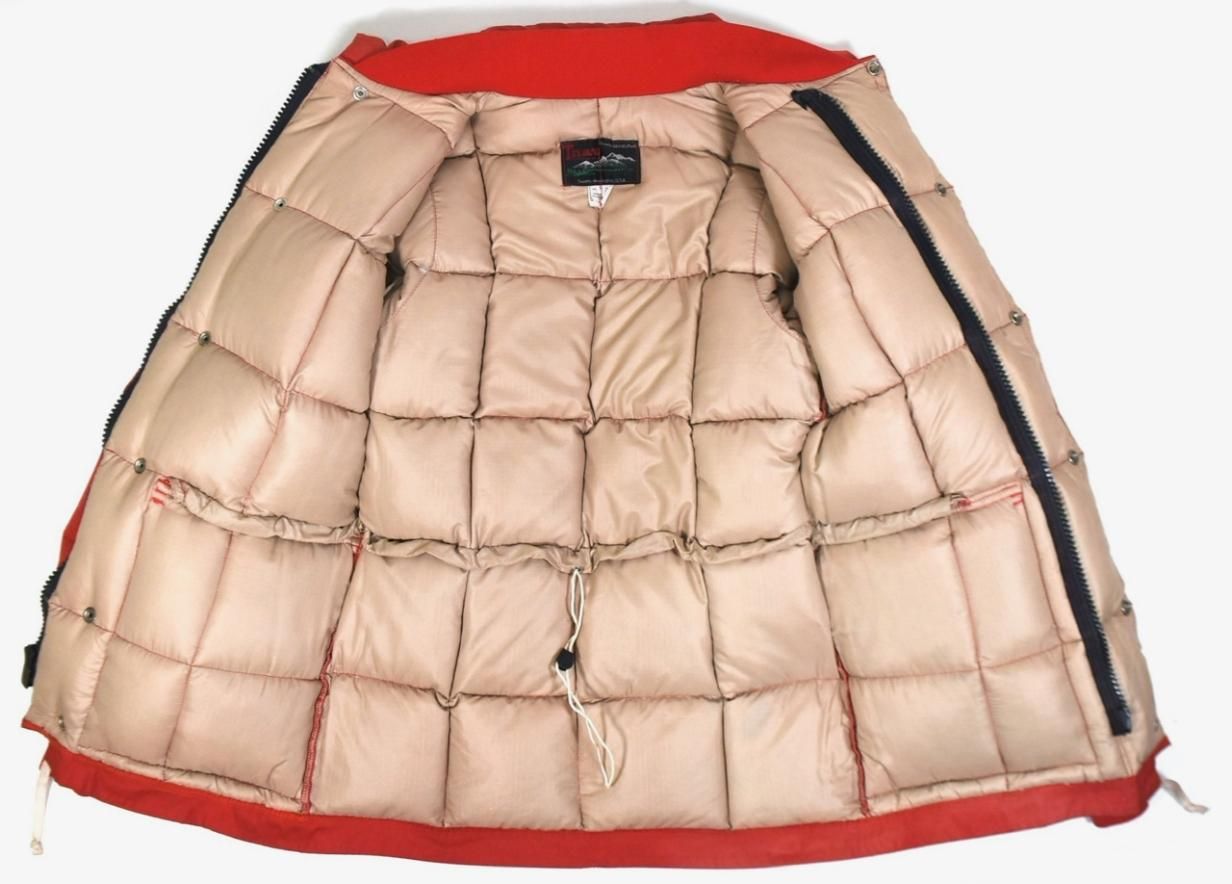 1970s Thaw Down jacket S MADE IN USA Red - MISSION WEB STORE 1970s Thaw Down jacket S MADE IN USA Red - MISSION WEB STORE