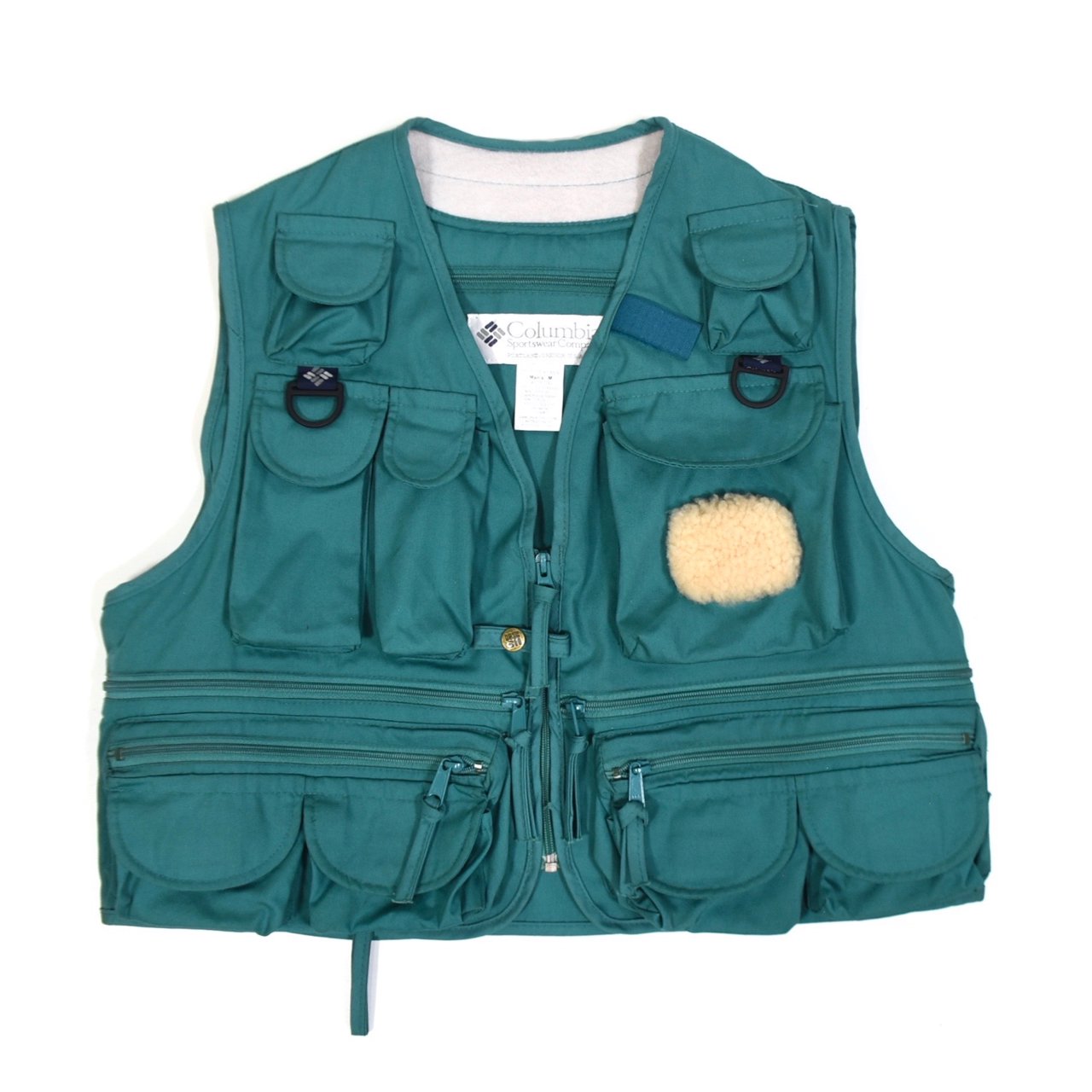USED】 90's Columbia fishing vest 深いグリーンでファッションアイテムとしても 取り入れやすいColumbiaの�