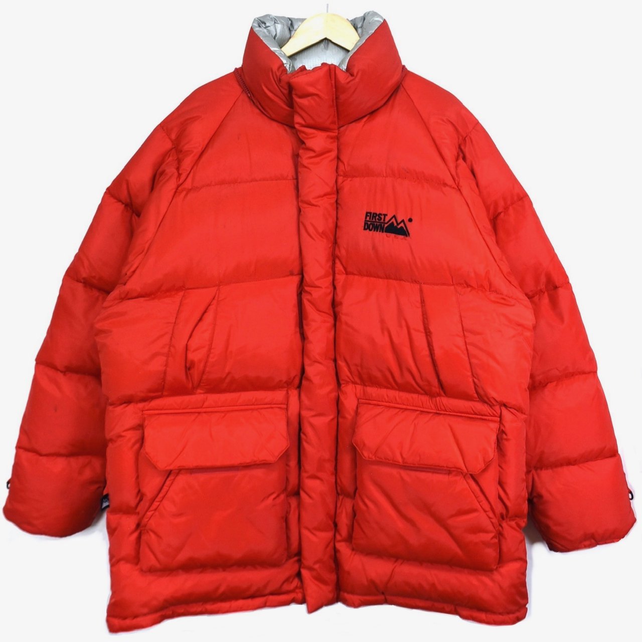 1990s FIRST DOWN Down jacket XL Red - MISSION WEB STORE