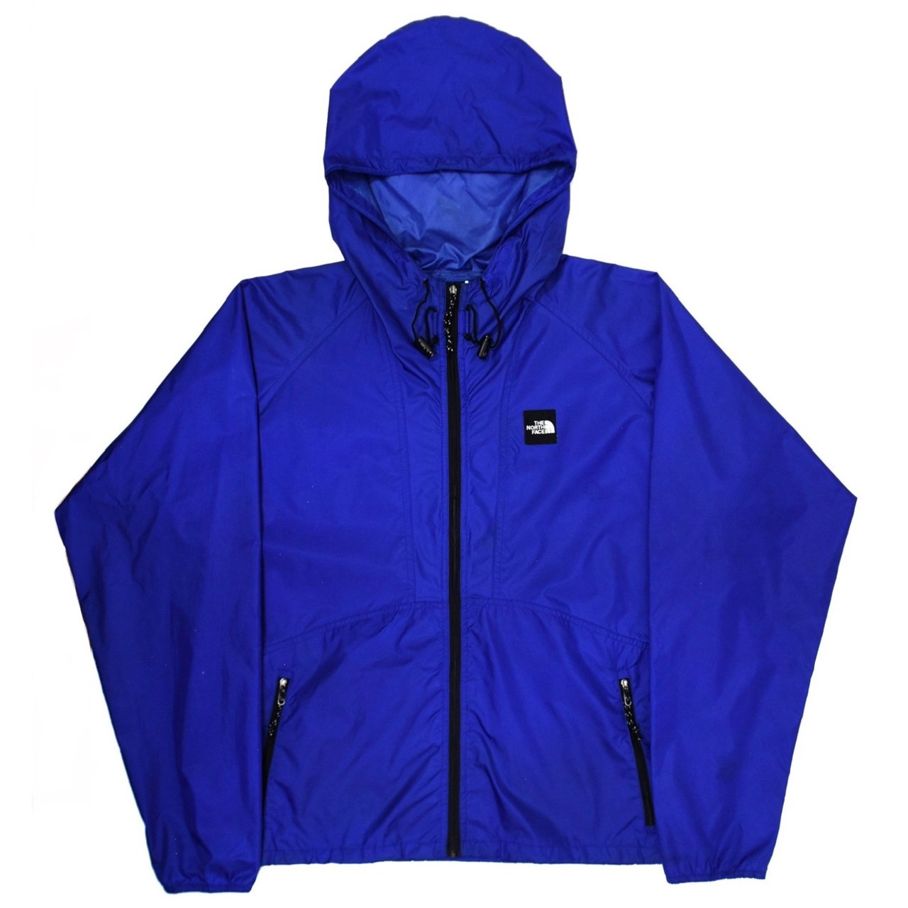 1990s THE NORTH FACE Nylon jacket hoodie L Aztec blue