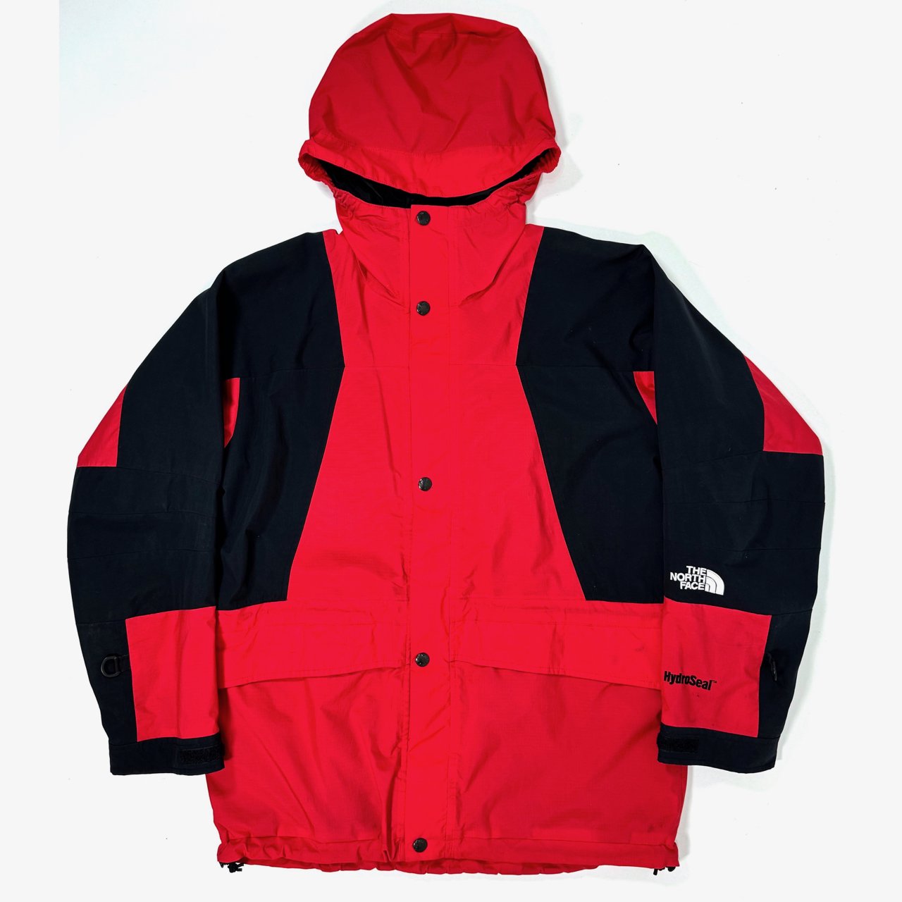 1990s THE NORTH FACE Mountain Light Jacket HydroSeal Kids L BlackRed