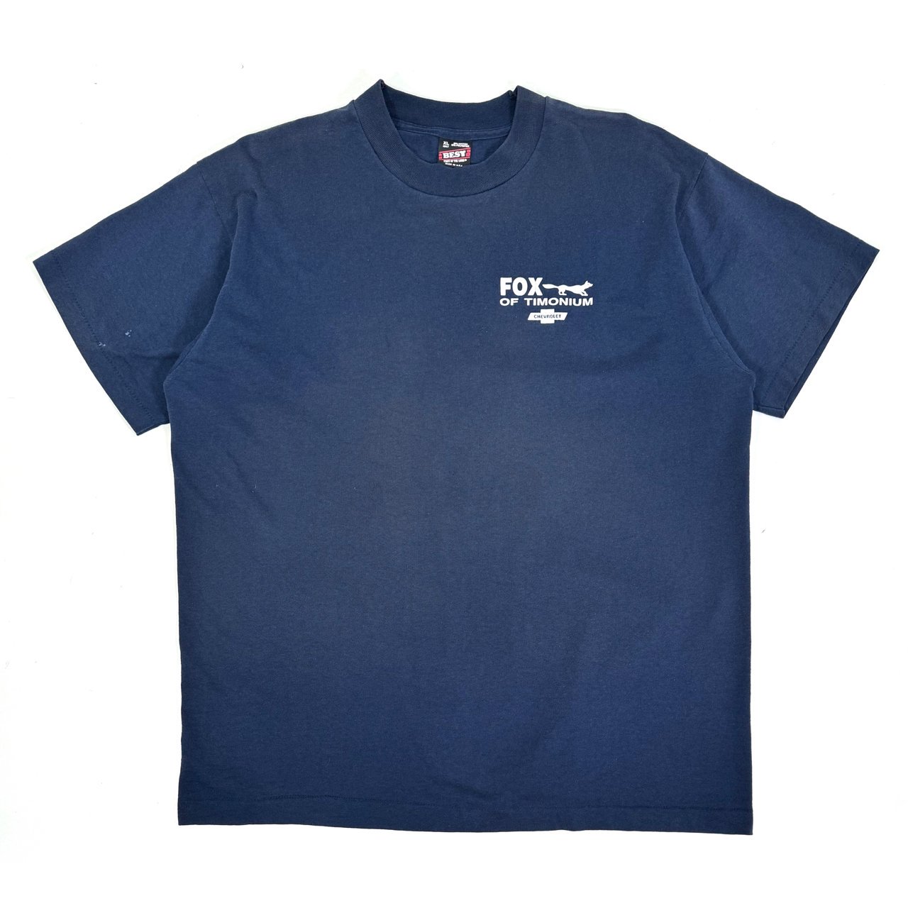 1990s CHEVROLET S/S Tee XL MADE IN USA Navy