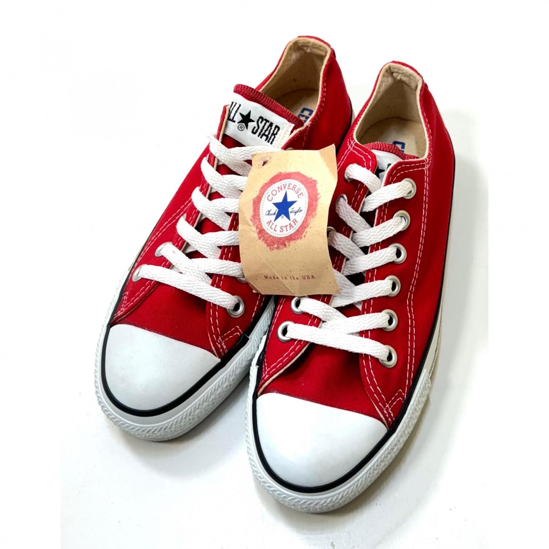 DEAD STOCK 1990s CONVERSE All star Low US4.5(23.0cm) MADE IN USA Red