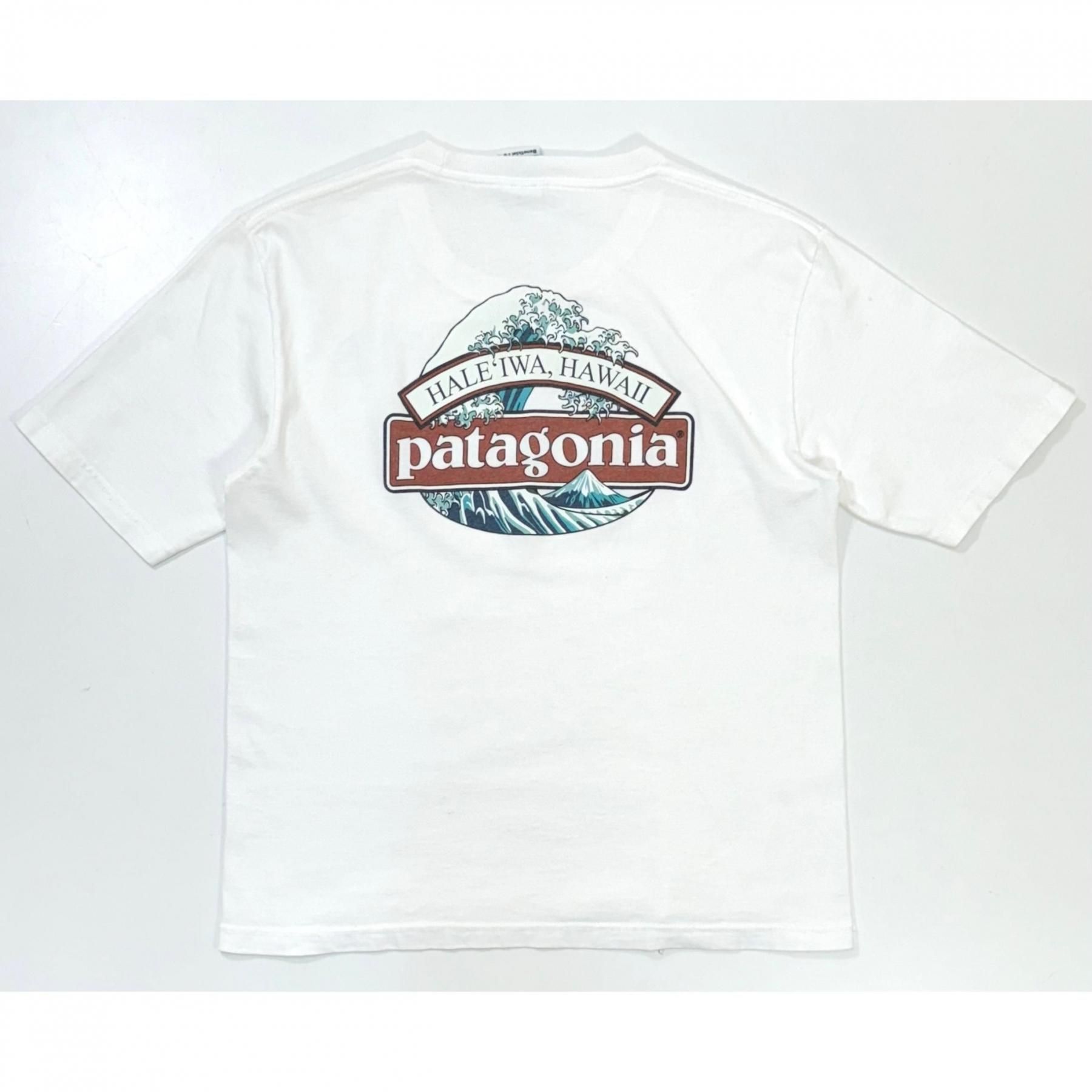 1990s PATAGONIA HELEIWA HAWAII S/S Tee XS MADE IN MEXICO White