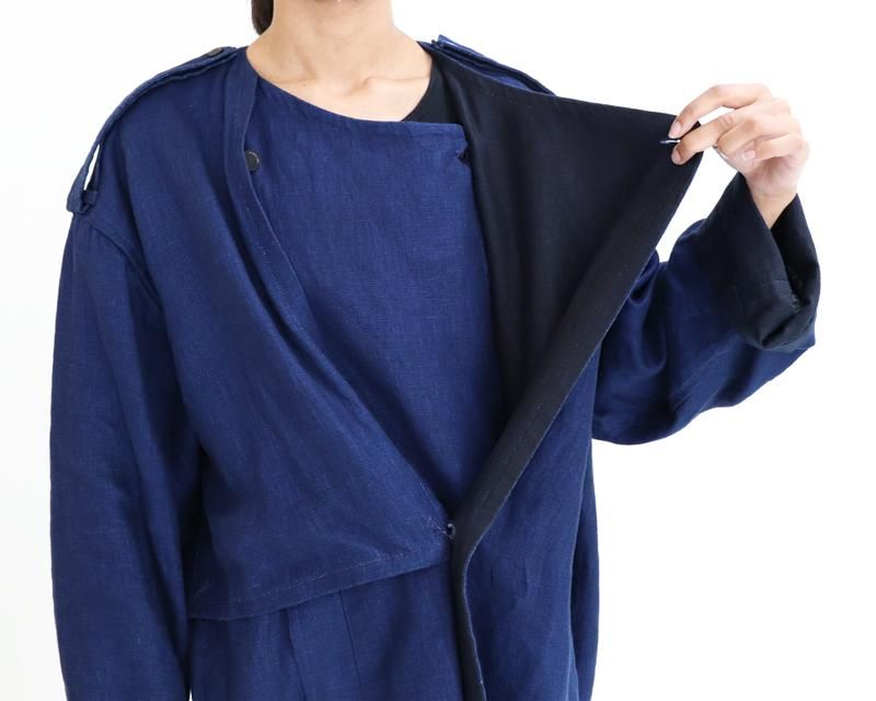 Edwina Horl|エドウィナ ホール|リネンコート|コート|17AW|DOWN