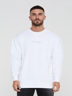 グッドフォーナッシング【GOOD FOR NOTHING】ロゴ入り メンズ 長袖 スウェットシャツ エッセンシャルオーバーサイズ ホワイト