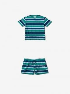 ダイアモンドサプライ【Diamond Supply Co.】ミニOG スクリプト ストライプTシャツ＆ショートパンツ セットアップ メンズ