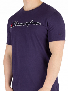 チャンピオン【CHAMPION】ロゴ刺繍入り 半袖Tシャツ&ショートパンツ セット ネイビー メンズ