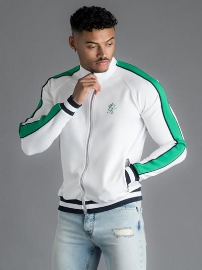 ジムキング GymKing ジャージジャケット 専門通販 | ホワイト&グリーン