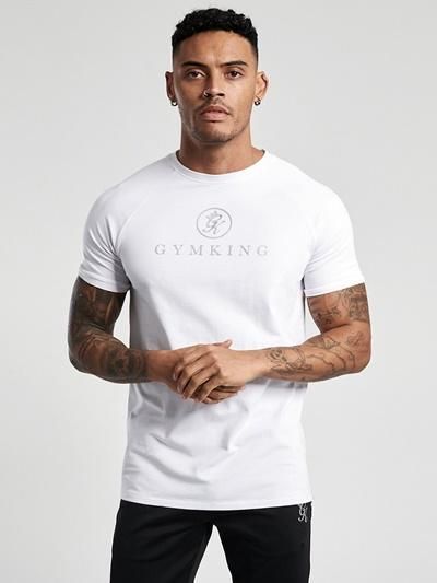 Gym King ジムキング 半袖Tシャツ 通販 | ホワイト ブランドロゴ