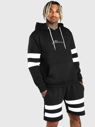 boohoo パーカー ショートパンツ メンズ通販 | 上下セット ブラック boohoo パーカー ショートパンツ メンズ通販 | 上下セット ブラック