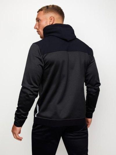 ジムキング Velocity ジャージ セットアップ メンズ通販 | ファンネルネック スリムフィット ブラック フード付| オトナスポコン