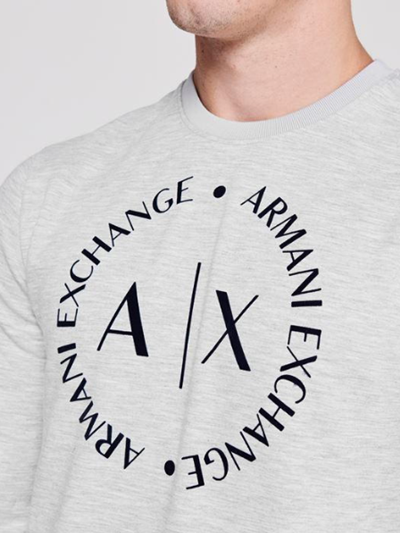 洗練されたデザイン　アルマーニ エクスチェンジ　サークルAXロゴ　Tシャツ　L