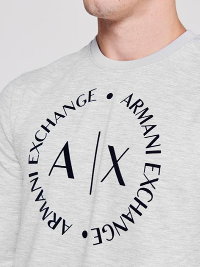 洗練されたデザイン　ARMANI EXCHANGE スウェット　ネイビー　XXL