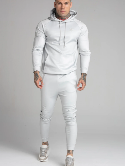 Siksilkڥå륯Grey Panel Hoodie Cuffed Pant Ĺµѡեɥѥ åȥå 3Dɽ 졼