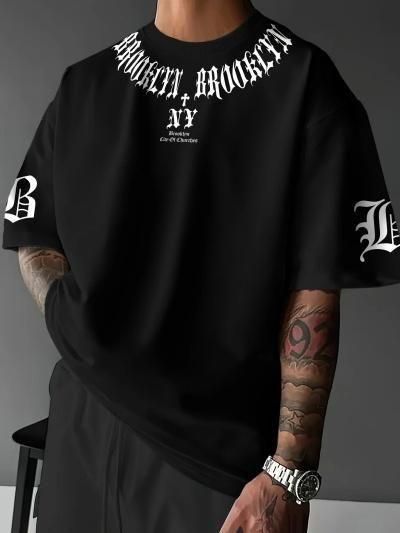 OtonaSpocon オリジナルセレクト オーバーサイズ 半袖 Tシャツ フロントロゴ クルーネック ストリートデザイン  ブラック ホワイト ベージュ