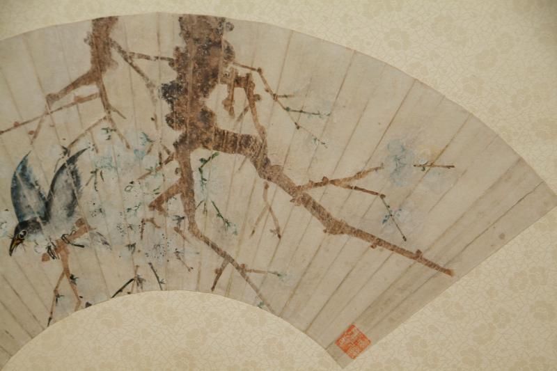 中国書画 扇面額装 no.18 「花鳥」 - 書道用具専門店 西本皆文堂