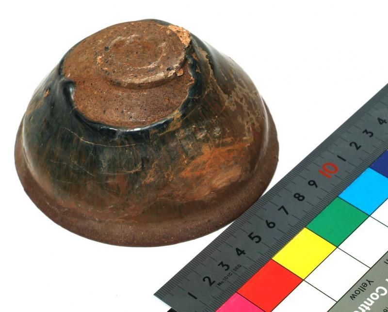 天目茶碗 禾目 建盞 茶道具 建窯。MT2-5-53 古玩 建窯 禾目天目茶碗 - 書道用具専門店 西本皆文堂