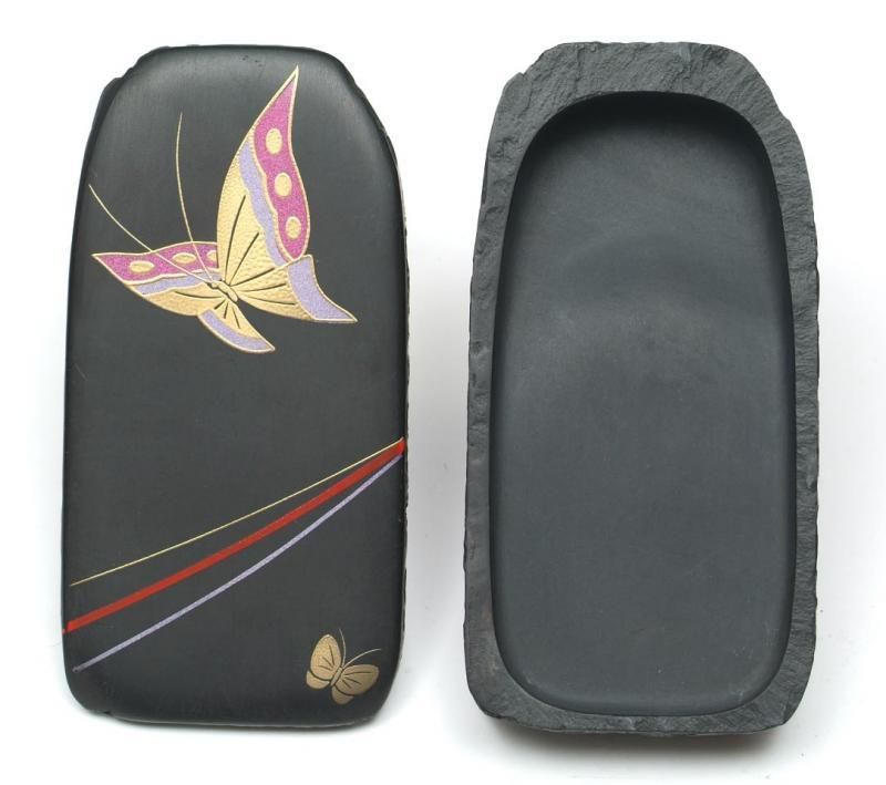 極上蒔絵筆筒　2134g/高さ27㎝　東Y7-1010☆2Fトコカ 和硯 蘭(蒔絵) 四五寸 角型共蓋 - 書道用具専門店 西本皆文堂