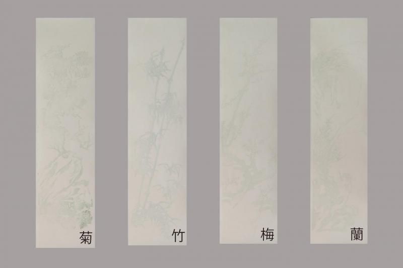 紅星牌 水印画仙 半切 1986年 100枚反 4種＜限定1セット