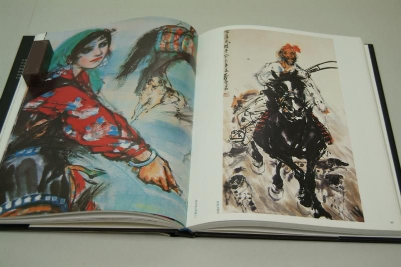 中国書道 中国書画 黄胄動物作品 ロバ紙本画 長さ約69cm 幅約