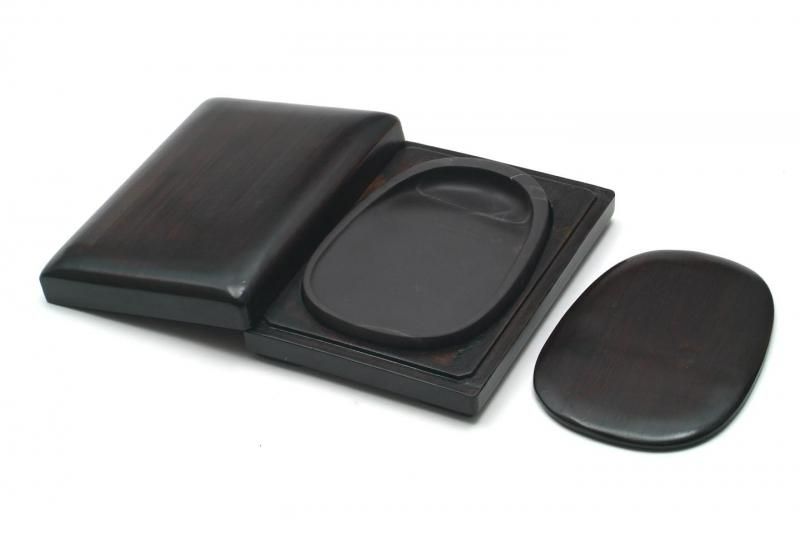 老坑 端渓 老坑 4.5インチ 共蓋付 - 書道用具専門店 西本皆文堂 オンライン