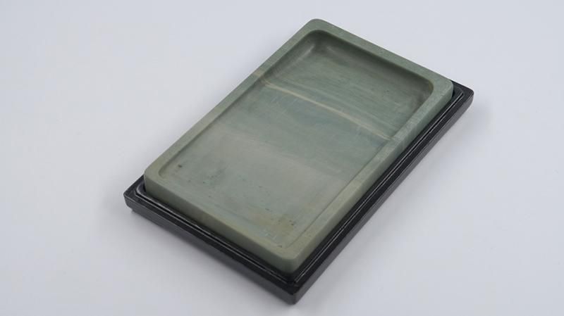 松花江緑石 廻紋硯 7インチ - 書道用具専門店 西本皆文堂