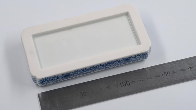 陶硯 青花陶硯 5.6インチ - 書道用具専門店 西本皆文堂