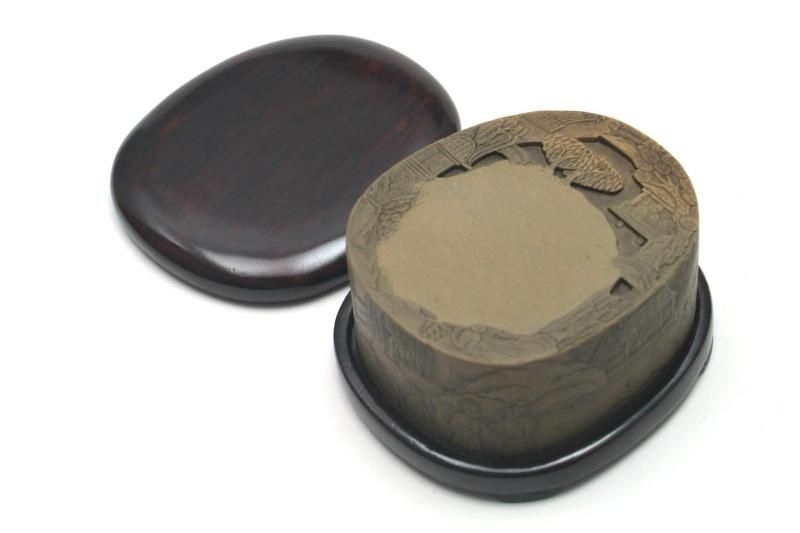 緑端 蘭亭硯 3吋 - 書道用具専門店 西本皆文堂 オンラインショップ