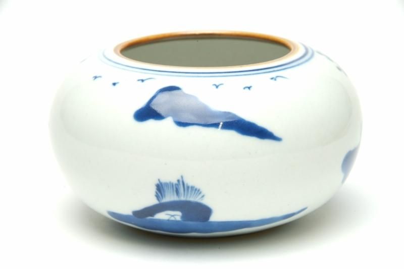 青花唐子図 水中丞(水差) - 書道用具専門店 西本皆文堂
